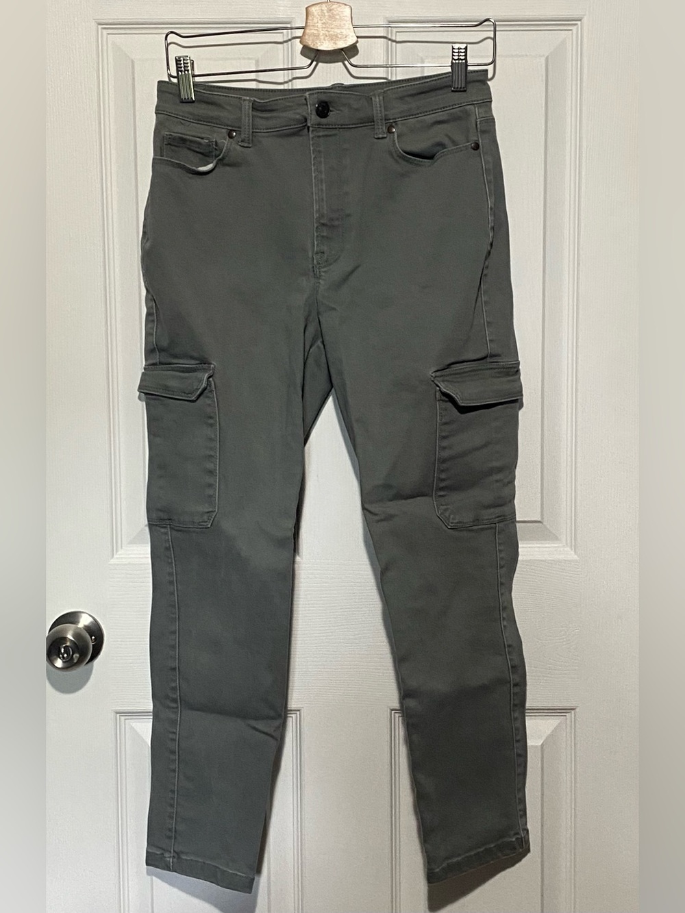Buffalo David Bitton Women's Olive Gray Cargo Pants